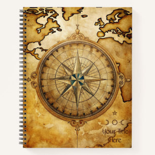 Cuaderno Crea Tu Propia Rosa de los Vientos Vintage para Vi