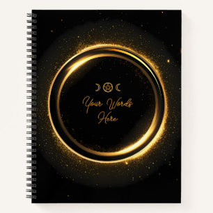 Cuaderno Crea Tu Propio Anillo Dorado Brillante