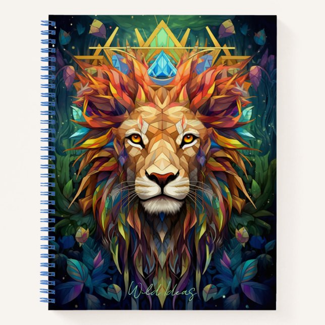 Cuaderno Crea tu propio animal espiritual del tótem mosaico (Anverso)