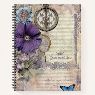 Cuaderno Crea tu propio bouquet de flores de mariposas efím