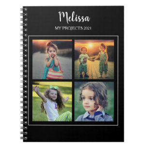Cuaderno Crea tu propio collage de fotos monogramado