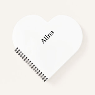 Cuaderno Crea tu propio corazón simple en forma de espiral