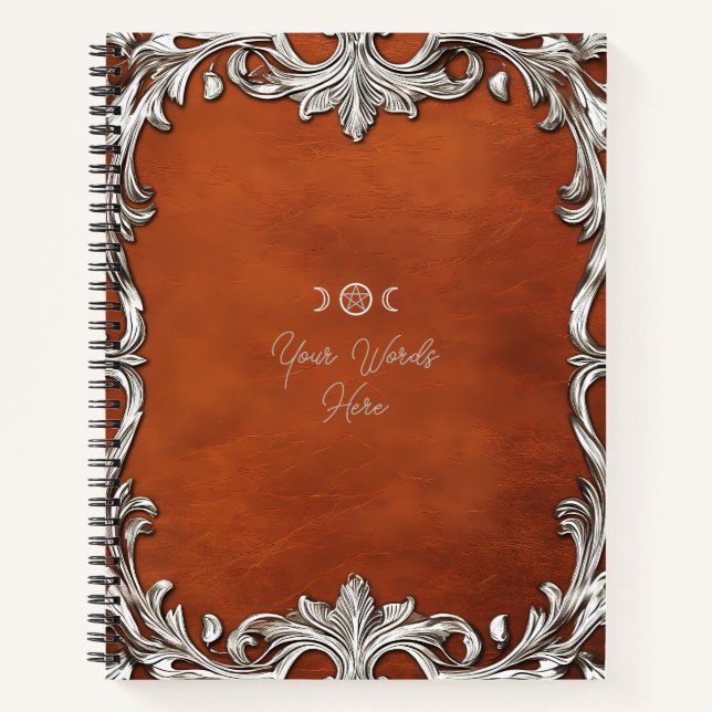 Cuaderno Crea Tu Propio Cuero de Camello Falso con Estampad (Anverso)
