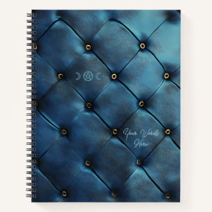 Cuaderno Crea Tu Propio Cuero Falso Acolchado Turquesa