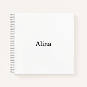 Cuaderno Crea tu propio deluxe espiral simple de 8.5"x8.5"