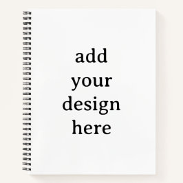 Cuaderno Crea tu propio deluxe espiral simple de 8.5" x 11"