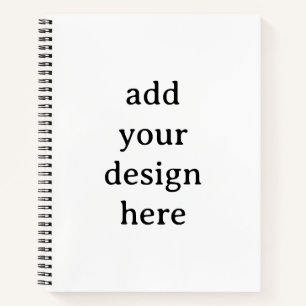 Cuaderno Crea tu propio deluxe espiral simple de 8.5" x 11"