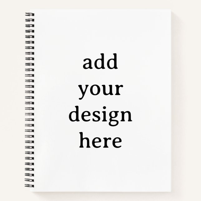 Cuaderno Crea tu propio deluxe espiral simple de 8.5" x 11" (Anverso)