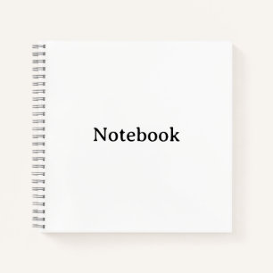 Cuaderno Crea tu propio deluxe espiral simple de 8,5" x 8,5