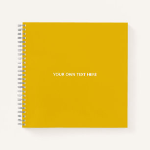 Cuaderno Crea tu propio diseño personalizado amarillo
