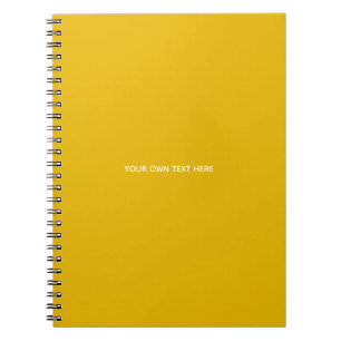 Cuaderno Crea tu propio diseño personalizado amarillo