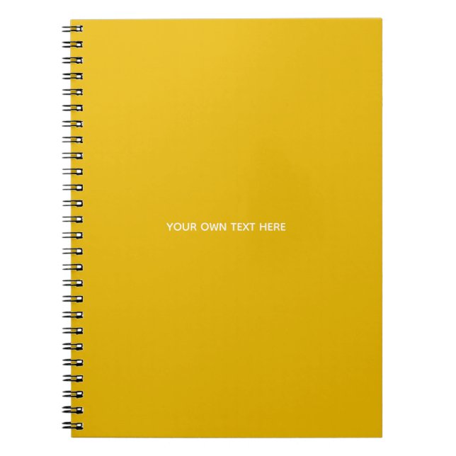 Cuaderno Crea tu propio diseño personalizado amarillo (Frente)
