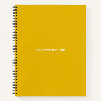Cuaderno Crea tu propio diseño personalizado amarillo