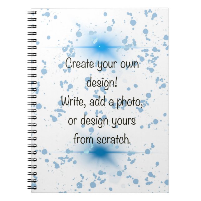 Cuaderno Crea tu Propio Diseño Personalizado de Foto y Text (Frente)
