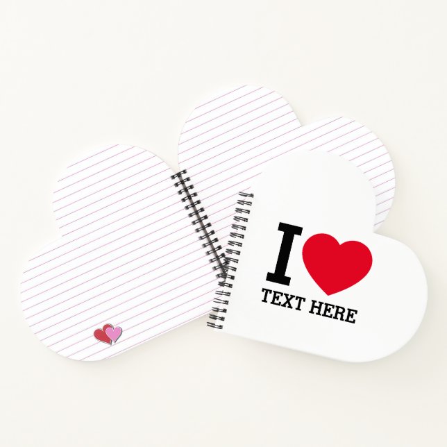 Cuaderno Crea tu propio divertido Yo amo  (Interior)