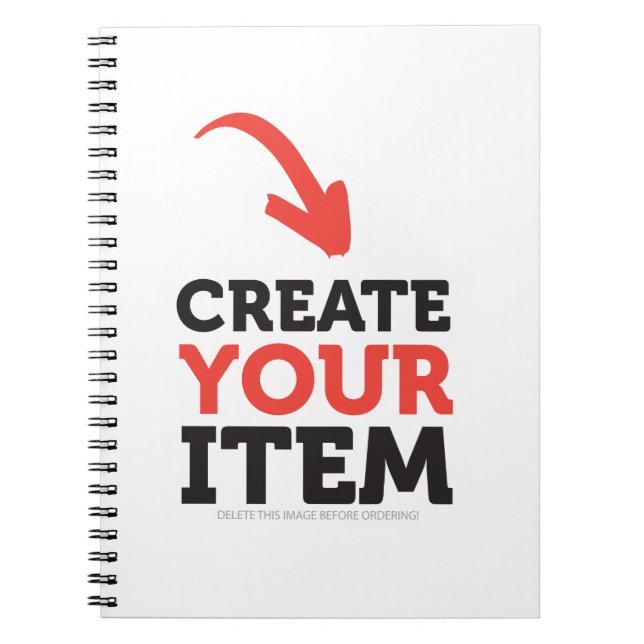 Cuaderno CREA-TU-PROPIO DIY Personalizado carga tu diseño (Frente)
