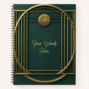 Cuaderno Crea tu propio estilo moderno en azul turquesa y d