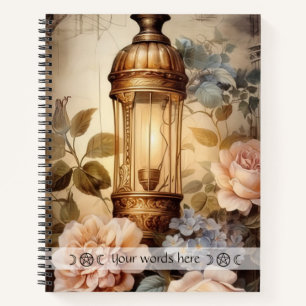 Cuaderno Crea Tu Propio Faro de Jardín Vintage con Rosas