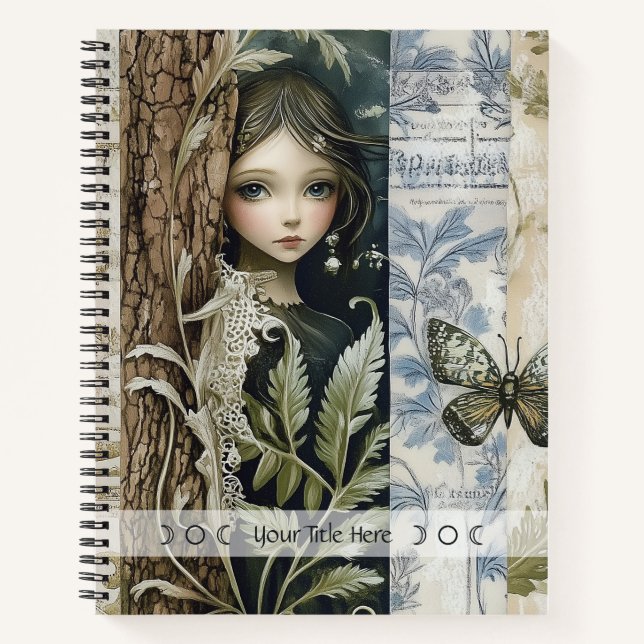Cuaderno Crea Tu Propio Jardín Botánico de Doncella Mística (Anverso)