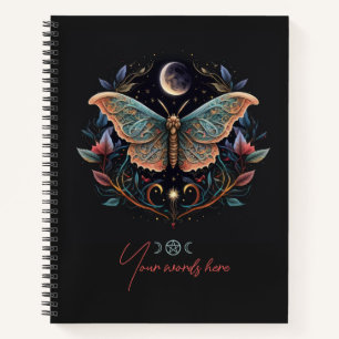 Cuaderno Crea Tu Propio Jardín Celestial Mariposa Lunar