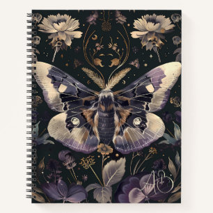 Cuaderno Crea Tu Propio Jardín Dorado de Polilla Purpúrea P