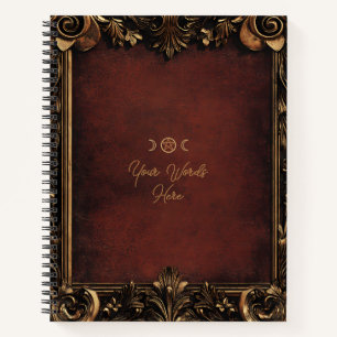Cuaderno Crea tu propio ladrillo rojo bronceado deteriorado