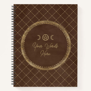 Cuaderno Crea tu propio marrón de cacao dorado