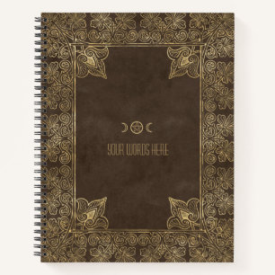 Cuaderno Crea tu propio marrón de chocolate con filigrana d