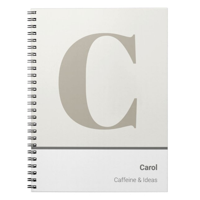 Cuaderno Crea tu propio monograma (Frente)