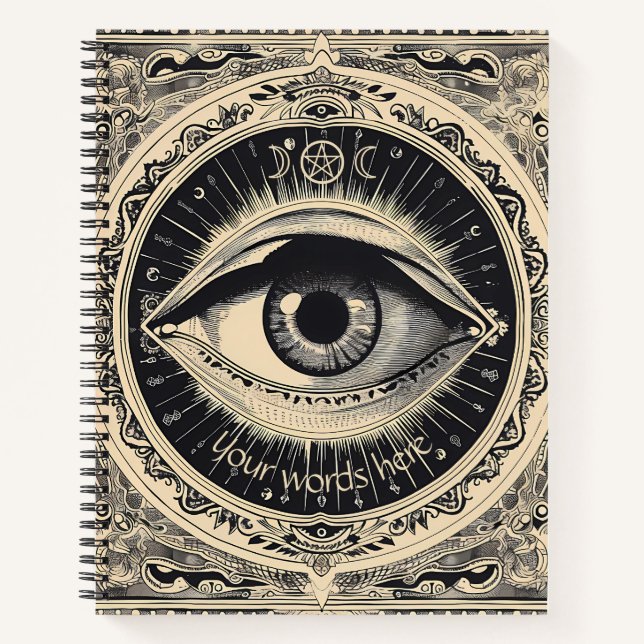 Cuaderno Crea Tu Propio Ojo Malo Retro (Anverso)