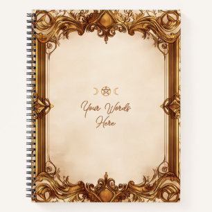 Cuaderno Crea tu propio ornamento beige dorado