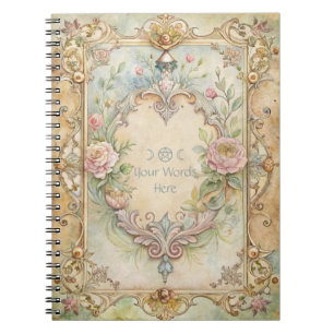 Cuaderno Crea tu propio romance de jardín vintage con rosas