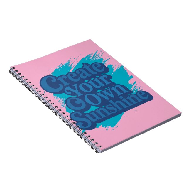 Cuaderno Crea tu propio sol retro fabuloso (Lado Derecho)