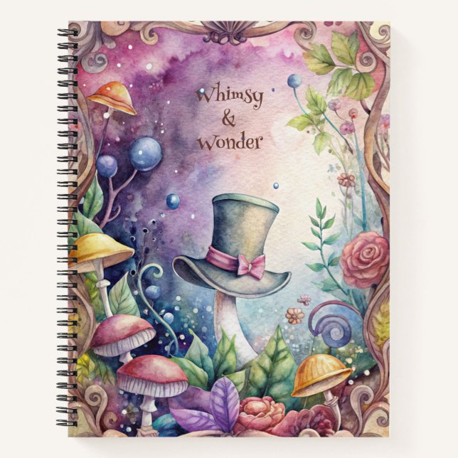Cuaderno Crea Tu Propio Sombrero Verde Caprichoso (Anverso)