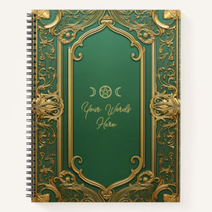 Cuaderno Crea tu propio verde dorado regio