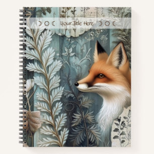 Cuaderno Crea tu propio zorro rojo botánico