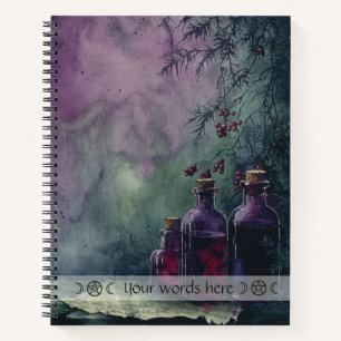 Cuaderno Crea tus Propias Botellas de Elixir Púrpura de Bot