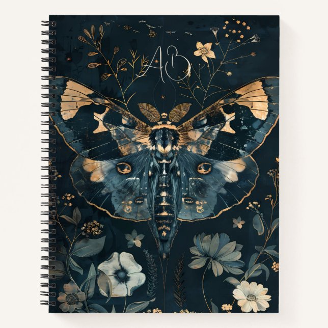 Cuaderno Crea tus Propias Flores de Polilla de Medianoche A (Anverso)