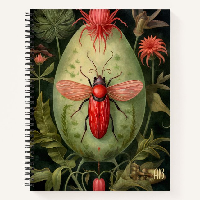 Cuaderno Crea tus propios capullos de flores de escarabajo  (Anverso)
