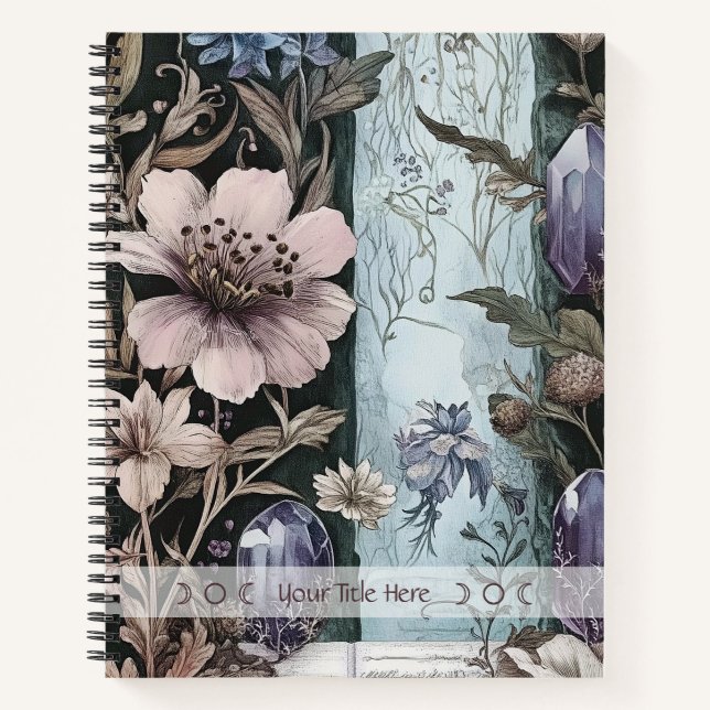 Cuaderno Crea tus Propios Cristales y Flores Botánicos (Anverso)