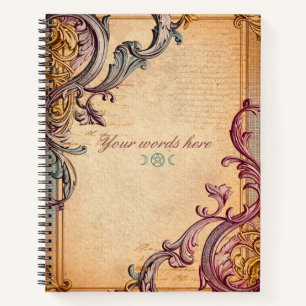 Cuaderno Crea tus propios Ephemera de Scrollwork Colorido