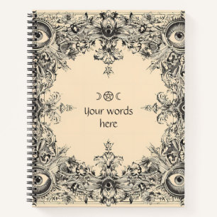 Cuaderno Crea Tus Propios Ojos Malvados Victorianos Vintage