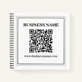 Cuaderno Crea un código QR escaneable | Blanco y negro