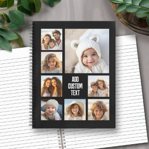 Cuaderno Crea un collage de fotos personalizado con 8 fotos