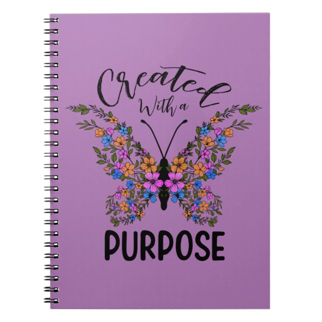 Cuaderno Creado con un propósito (Frente)