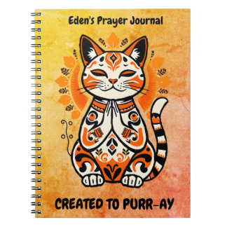 Cuaderno Creado en Purr-ay - Diario de oración Personalizad