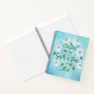 Cuaderno Creado para un tiempo como este bloc de notas