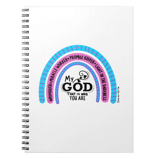 Cuaderno Creador de caminos Trabajador de milagros Mi Dios, (Frente)