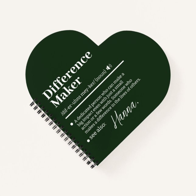 Cuaderno Creador de Diferencias Personalizado, Regalo de Ag (Anverso)