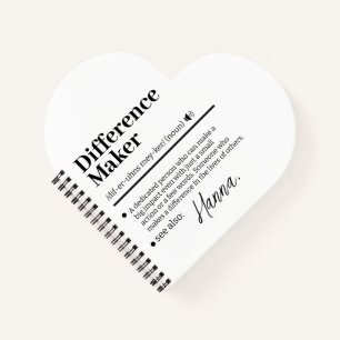 Cuaderno Creador de Diferencias Personalizado, Regalo de Ag
